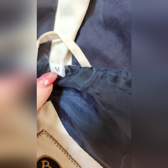 BR Equestrian Cream and Navy Half Zip Jacket - Size Medium - Picture 13 of 16